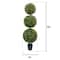GreenSmart Dekor 4ft. Faux Boxwood Sphere Topiary Tree
